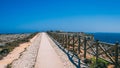 View of the inside in the fortress near Sagres