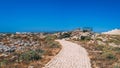 View of the inside in the fortress near Sagres