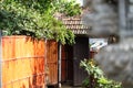 View from inside on japanese garden in Kyoto Royalty Free Stock Photo