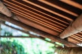 View from inside on japanese garden in Kyoto Royalty Free Stock Photo