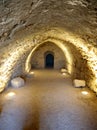 View of inside of kerak castle in jordan