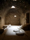 View of inside of kerak castle in jordan