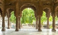 View from inside of krishnapura chhatris indore, india Royalty Free Stock Photo