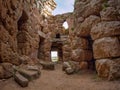 Inside of nuragic complex of Palmavera