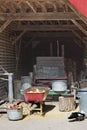 View inside an Old Storage Barn