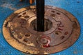 View inside the onshore drilling platform