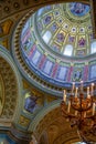 View of inside ornate St Stephens Basilica in Budapest, Hungary Royalty Free Stock Photo