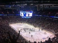 View of the inside of the Rogers Arena, Vancouver Canuks Royalty Free Stock Photo