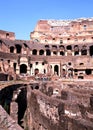 Inside the Colosseum, Rome, Italy. Royalty Free Stock Photo