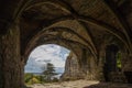 View from inside the ruins of Culross Abbey Royalty Free Stock Photo