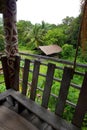 View from inside Sarawak Tribal longhouse