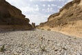 A view inside Sesriem canyon Royalty Free Stock Photo