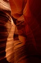 Inside Antelope Canyon in Arizona Royalty Free Stock Photo