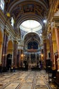 Inside Mdina Cathedral, Malta. Royalty Free Stock Photo