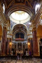 Inside Mdina Cathedral, Malta. Royalty Free Stock Photo