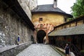 Main gate to Orava Castle, Slovakia Royalty Free Stock Photo