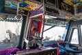 The view inside the traditional indian truck