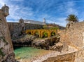 View inside the walls of the historic fortress of Peniche