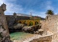 View inside the walls of the historic fortress of Peniche