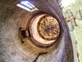 View inside the water tower Royalty Free Stock Photo