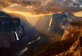 View of the Inspiration Point in the Yosemite Royalty Free Stock Photo