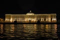 The view of the Institute of painting, sculpture and architecture. The embankment of the Neva river , Saint Petersburg. . August 2