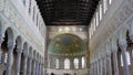 View of the interior of the Basilica of Sant`Apollinare in Classe