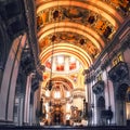 View of interior of Cathedral in Salzburg, Austria Royalty Free Stock Photo
