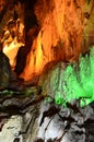 The view of the interior of the cave