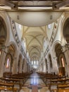 View of the interior of the church of the Sacred Heart of Jesus in Pescara