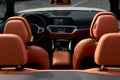 View of the interior of the convertible from the trunk side Royalty Free Stock Photo