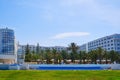 A view of the interior courtyard of the hotel Iberostar Kantaoui Bay, formerly known as the Imperial Marhaba hotel - Tunisia,