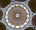 view of the interior of the dome of St. John the Baptist Church on Gozo Island in Malta Royalty Free Stock Photo