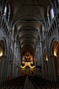 Interior of the Cathedral Notre-Dame, Lausanne, Switzerland Royalty Free Stock Photo