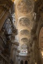 View of interior of Malaga Cathedral of Encarnacion, Malaga, Spain