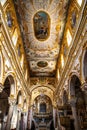 View of interior of medieval church of Madonna della Bruna and Sant`Eustachio, Matera