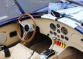View of the interior of a modern automobile showing the dashboard Royalty Free Stock Photo