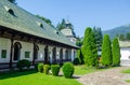 view of the interior of monastery in romanian city siania...IMAGE Royalty Free Stock Photo