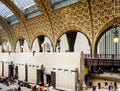 View of the interior of the Musee d`Orsay, Paris