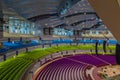 View of several interior floors of the new Auditorium of Deeper Life Bible Church Gbagada Lagos Nigeria Royalty Free Stock Photo