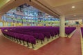 View of several interior floors of the new Auditorium of Deeper Life Bible Church Gbagada Lagos Nigeria Royalty Free Stock Photo