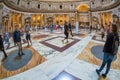 View of the interior of the Pantheon, Rome, Italy Royalty Free Stock Photo