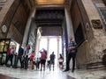 View of the interior of the Pantheon, Rome, Italy Royalty Free Stock Photo