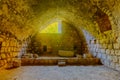 Room of a Crusader farmhouse, in En Hemed National Park