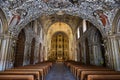 View of the interior of the Santo Domingo de Guzman Church, in the city of Oaxaca de Juarez Royalty Free Stock Photo