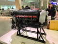 A view of the interior of the Science Museum in London