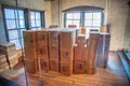 View of the Interior of the Sixth Floor Museum at Dealey Plaza in the former Texas School Book Depository in Dallas, Texas. John F