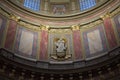 View of the interior of the St Stephen's Basilica in Budapest. Royalty Free Stock Photo