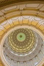 View of the interior of the Texas State Capitol located in downtown Austin Royalty Free Stock Photo