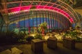 View from the interior top floor of Skygarden Known as the walkie talkie due to its unique distinctive shape, this skyscraper